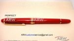 Perfect Replica Montblanc Meisterstuck Gold Clip Red Cap Red Rollerball Pen